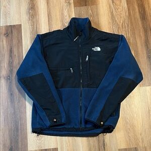 The North Face Vintage Men's Black and Navy Fleece Jacket